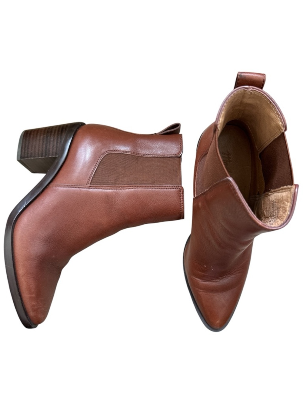 Madewell Elspeth Chelsea Heel Boot | Apple Butter Medium Brown Preloved